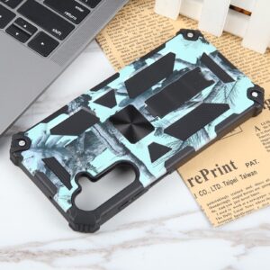 Samsung Galaxy A25 5G / A24 5G/4G Θήκη Καμουφλάζ Βεραμ΄άν Camouflage Armor Shockproof Magnetic Case with Holder Army Mint