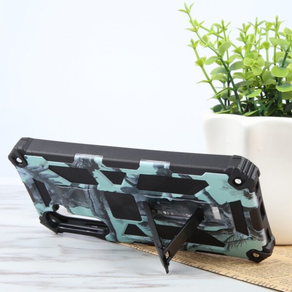 Samsung Galaxy A25 5G / A24 5G/4G Θήκη Καμουφλάζ Βεραμ΄άν Camouflage Armor Shockproof Magnetic Case with Holder Army Mint