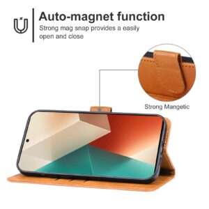 Xiaomi Redmi Note 13 5G Θήκη Βιβλίο Καφέ Book Case Brown