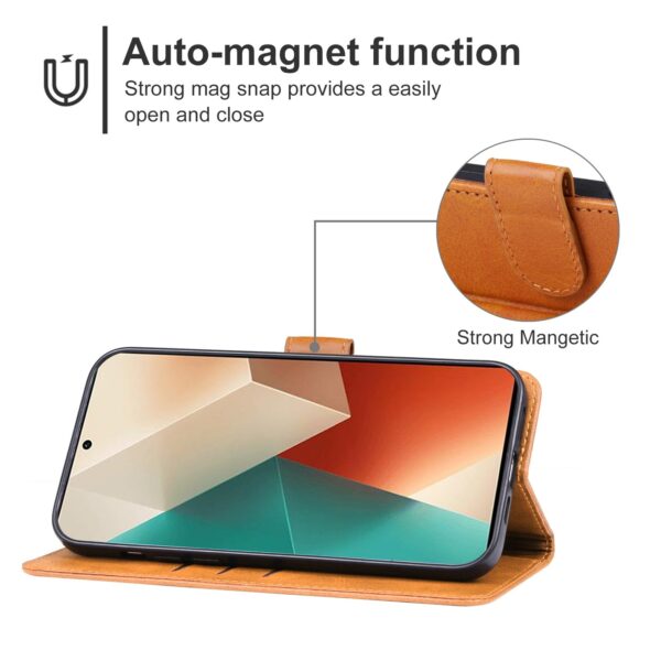 Xiaomi Redmi Note 13 5G Θήκη Βιβλίο Καφέ Book Case Brown