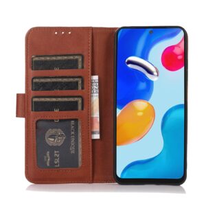 Xiaomi Redmi Note 13 Pro 5G / Poco X6 5G Θήκη Βιβλίο Καφέ Cow Texture Phone Case Brown