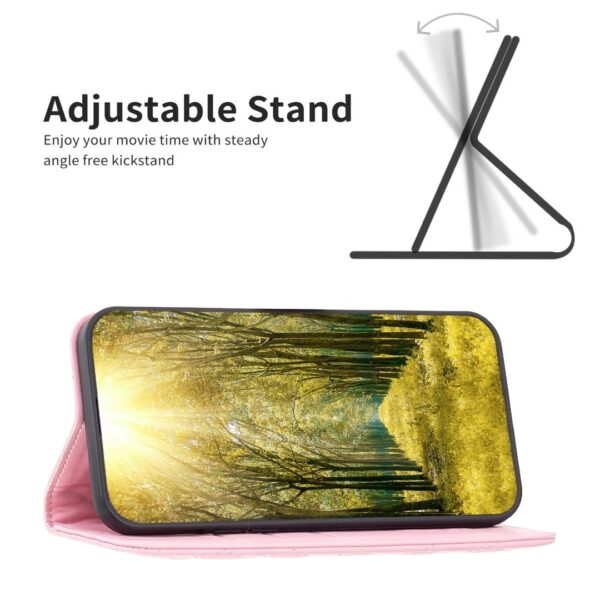 Xiaomi Redmi Note 13 Pro Plus 5G Θήκη Βιβλίο Ροζ Diamond Lattice Magnetic Flip Phone Case Pink