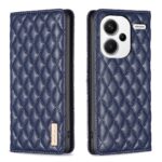 Xiaomi Redmi Note 13 Pro Plus 5G Θήκη Βιβλίο Μπλε Diamond Lattice Magnetic Flip Phone Case Blue