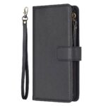 Xiaomi Redmi Note 13 Pro Plus 5G Θήκη Βιβλίο Μαύρο Card Slots Zipper Wallet Flip Phone Case Black