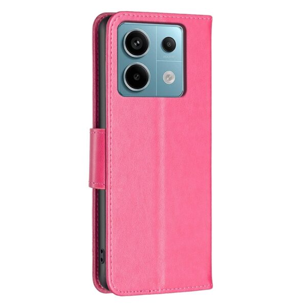 Xiaomi Redmi Note 13 Pro 5G / Poco X6 5G Θήκη Βιβλίο Φο΄ύξια Two Butterflies Embossing Phone Case Rose Red