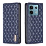 Xiaomi Redmi Note 13 Pro 5G / Poco X6 5G Θήκη Βιβλίο Μπλε Diamond Lattice Magnetic Flip Phone Case Blue