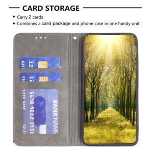 Xiaomi Redmi Note 13 Pro 5G / Poco X6 5G Θήκη Βιβλίο Γκρι Magnetic Buckle Rhombus Texture Phone Case Grey