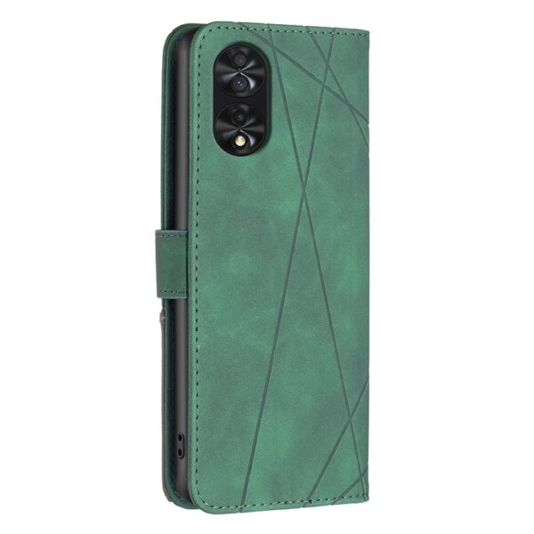 TCL 40 NXTpaper 4G Θήκη Βιβλίο Πράσινο Magnetic Buckle Rhombus Texture Phone Case Green