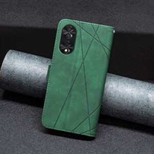 TCL 40 NXTpaper 4G Θήκη Βιβλίο Πράσινο Magnetic Buckle Rhombus Texture Phone Case Green
