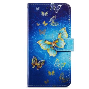 TCL 40 SE Θήκη Βιβλίο Painted Pattern Horizontal Flip Phone Case Red Butterfly