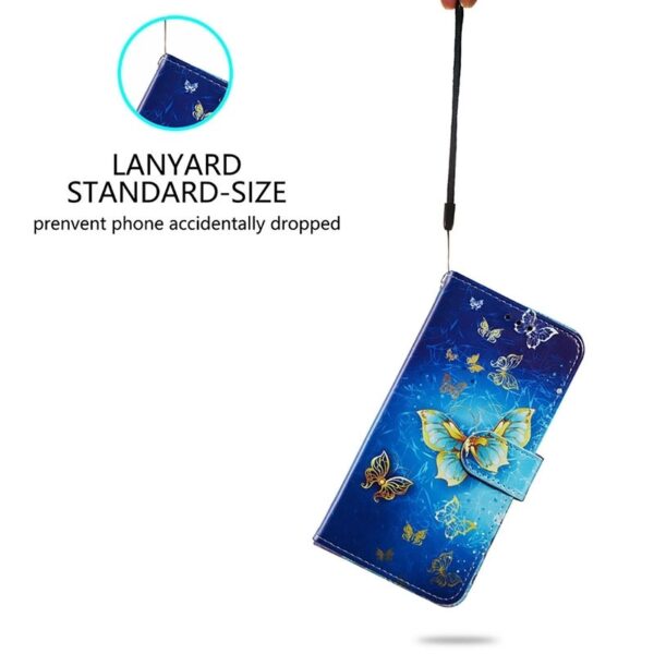 TCL 40 SE Θήκη Βιβλίο Painted Pattern Horizontal Flip Phone Case Red Butterfly