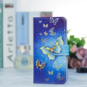 TCL 40 SE Θήκη Βιβλίο Painted Pattern Horizontal Flip Phone Case Red Butterfly