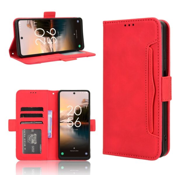 TCL 40 NXTpaper 4G Θήκη Βιβλίο Κόκκινο Skin Feel Calf Texture Card Slots Phone Case Red