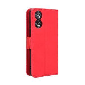 TCL 40 NXTpaper 4G Θήκη Βιβλίο Κόκκινο Skin Feel Calf Texture Card Slots Phone Case Red