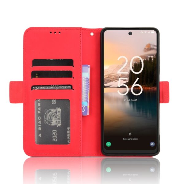 TCL 40 NXTpaper 4G Θήκη Βιβλίο Κόκκινο Skin Feel Calf Texture Card Slots Phone Case Red