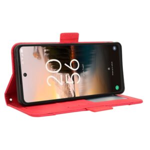 TCL 40 NXTpaper 4G Θήκη Βιβλίο Κόκκινο Skin Feel Calf Texture Card Slots Phone Case Red