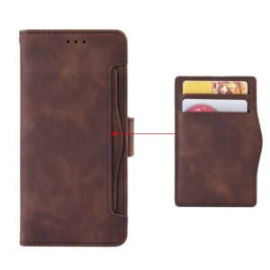 TCL 40 NXTpaper 4G Θήκη Βιβλίο Καφέ Skin Feel Calf Texture Card Slots Phone Case Brown