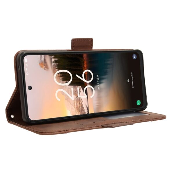 TCL 40 NXTpaper 4G Θήκη Βιβλίο Καφέ Skin Feel Calf Texture Card Slots Phone Case Brown