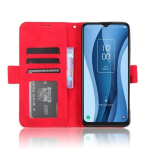 TCL 40 NXTpaper 5G Θήκη Βιβλίο Κόκκινο Skin Feel Calf Texture Card Slots Phone Case Red