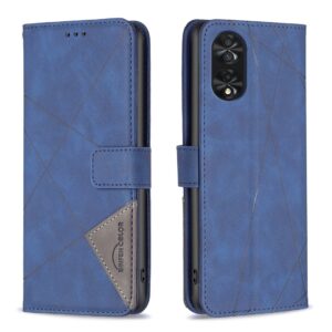 TCL 40 SE Θήκη Βιβλίο Μπλε Magnetic Buckle Rhombus Texture Phone Case Blue