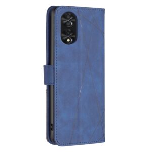 TCL 40 SE Θήκη Βιβλίο Μπλε Magnetic Buckle Rhombus Texture Phone Case Blue