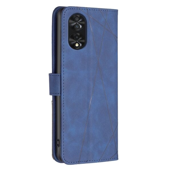 TCL 40 SE Θήκη Βιβλίο Μπλε Magnetic Buckle Rhombus Texture Phone Case Blue