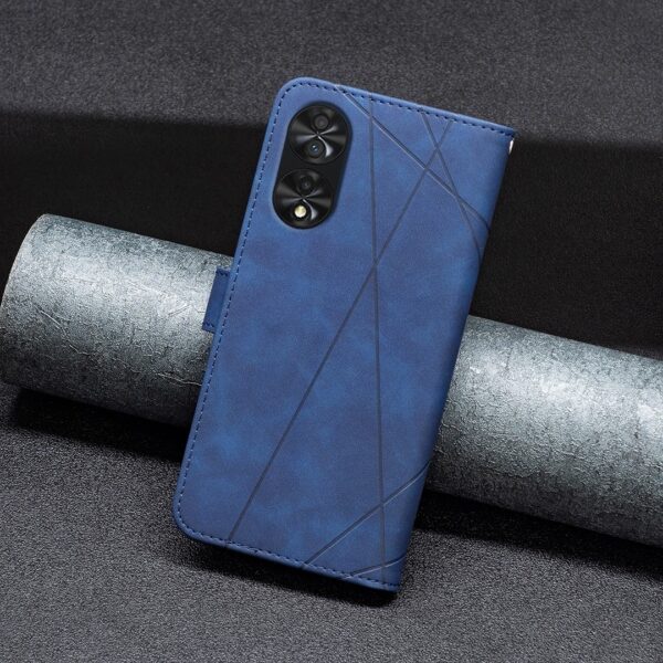 TCL 40 SE Θήκη Βιβλίο Μπλε Magnetic Buckle Rhombus Texture Phone Case Blue