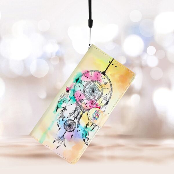 TCL 40 SE Θήκη Βιβλίο Colored Drawing Pattern Phone Case Dream Catcher