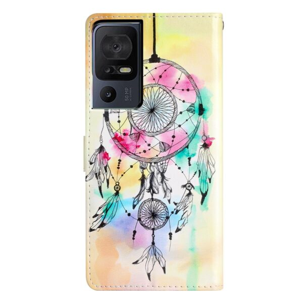 TCL 40 SE Θήκη Βιβλίο Colored Drawing Pattern Phone Case Dream Catcher