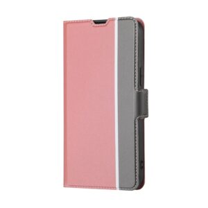 TCL 40 R 5G Θήκη Βιβλίο Ροζ Twill Texture Side Buckle Phone Case Pink