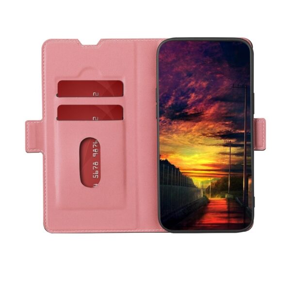 TCL 40 R 5G Θήκη Βιβλίο Ροζ Twill Texture Side Buckle Phone Case Pink