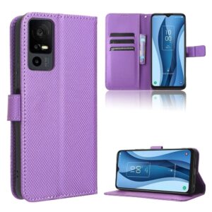 TCL 40 NXTpaper 5G Θήκη Βιβλίο Μωβ Diamond Texture Phone Case Purple