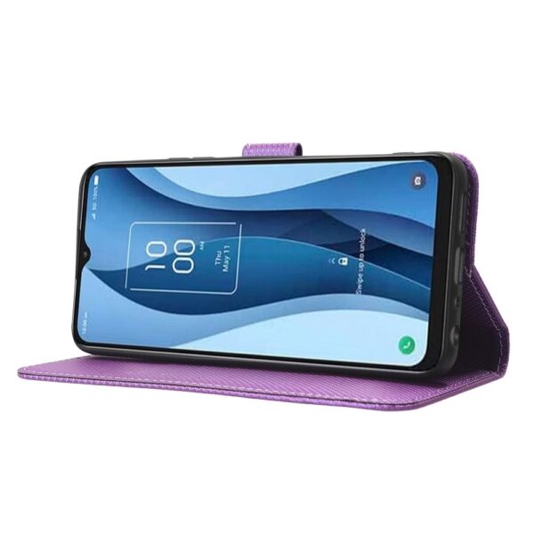 TCL 40 NXTpaper 5G Θήκη Βιβλίο Μωβ Diamond Texture Phone Case Purple