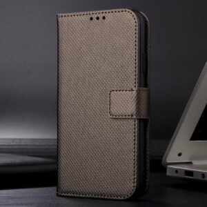 TCL 40 NXTpaper 5G Θήκη Βιβλίο Καφέ Diamond Texture Phone Case Brown