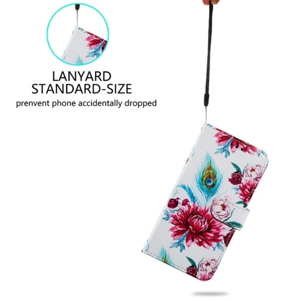 TCL 40 SE Θήκη Βιβλίο Painted Pattern Horizontal Flip Phone Case Peacock Flower