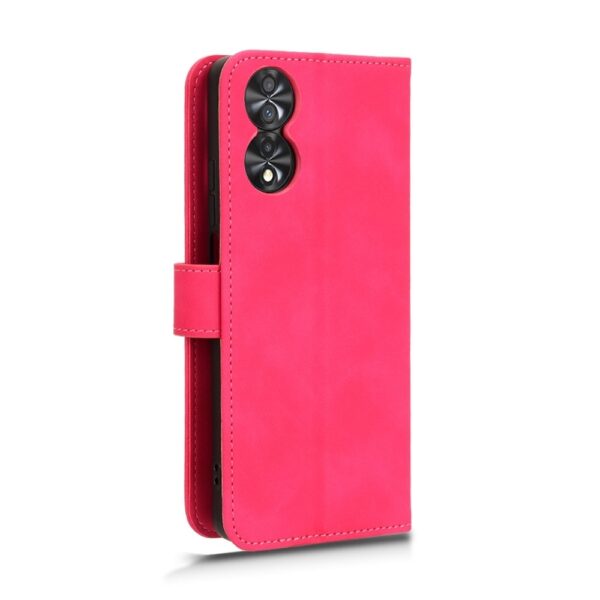 TCL 40 SE Θήκη Βιβλίο Φούξια Rhombic Grid Texture Phone Case Rose Red