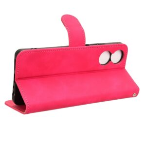 TCL 40 SE Θήκη Βιβλίο Φούξια Rhombic Grid Texture Phone Case Rose Red