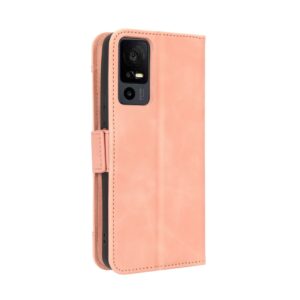 TCL 40 NXTpaper 5G Θήκη Βιβλίο Ροζ Skin Feel Calf Texture Card Slots Phone Case Pink