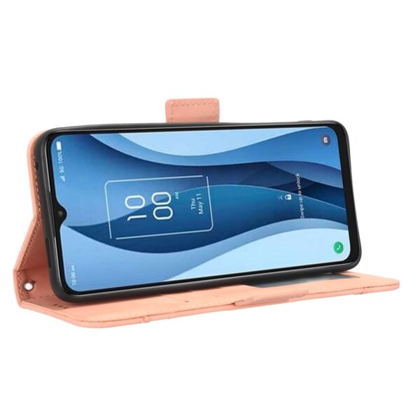 TCL 40 NXTpaper 5G Θήκη Βιβλίο Ροζ Skin Feel Calf Texture Card Slots Phone Case Pink