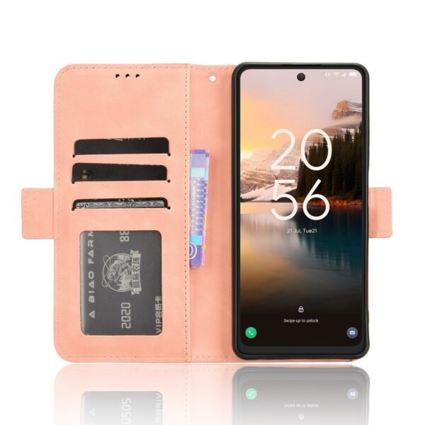 TCL 40 NXTpaper 4G Θήκη Βιβλίο Ροζ Skin Feel Calf Texture Card Slots Phone Case Pink