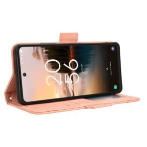 TCL 40 NXTpaper 4G Θήκη Βιβλίο Ροζ Skin Feel Calf Texture Card Slots Phone Case Pink