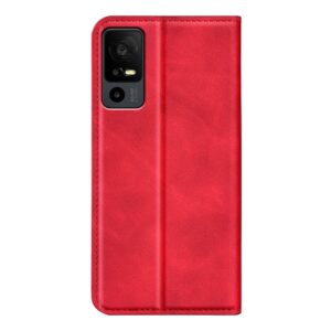 TCL 40 R 5G Θήκη Βιβλίο Κόκκινο Retro-skin Magnetic Suction Phone Case Red
