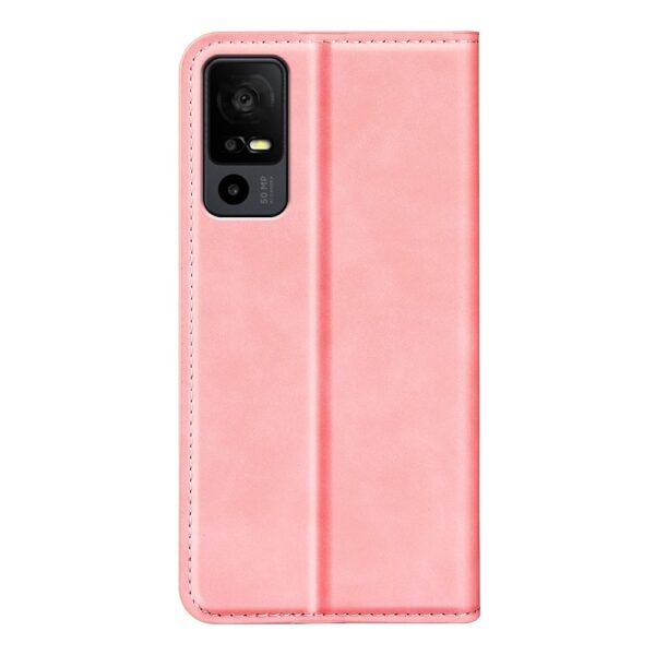 TCL 40 R 5G Θήκη Βιβλίο Ροζ Retro-skin Magnetic Suction Phone Case Pink