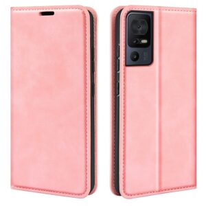 TCL 40 SE Θήκη Βιβλίο Ροζ Retro-skin Magnetic Suction Phone Case Pink