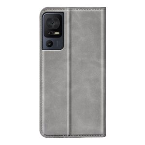 TCL 40 SE Θήκη Βιβλίο Γκρι Retro-skin Magnetic Suction Phone Case Grey