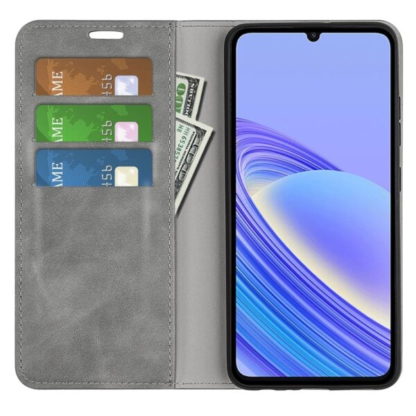 TCL 40 SE Θήκη Βιβλίο Γκρι Retro-skin Magnetic Suction Phone Case Grey