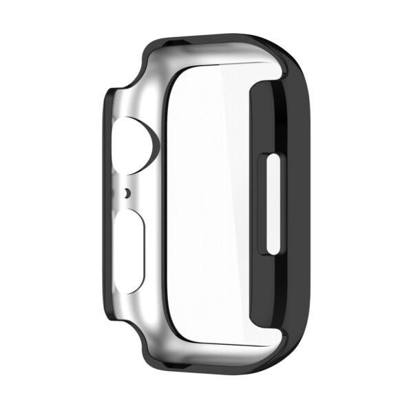 Apple Watch Series 9 / 8 / 7 45mm Θήκη με Τζαμάκι Προστασίας Οθόνης Electroplating Shockproof PC Protective Case