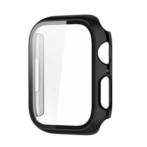Apple Watch Series 9 / 8 / 7 45mm Θήκη με Τζαμάκι Προστασίας Οθόνης Electroplating Shockproof PC Protective Case