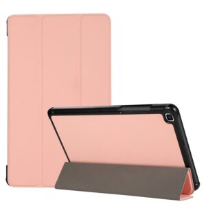 Samsung Galaxy Tab A7 Lite 8.7" T220 / T225 Θήκη Ροζ Χρυσό 3-folding Horizontal Flip TPU + PU Case with Holder Rose Gold