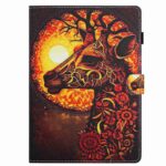 Samsung Galaxy Tab A7 Lite 8.7" T220 / T225 Θήκη Με Σχέδιο Painted Pattern Stitching Tablet Case Flower Deer